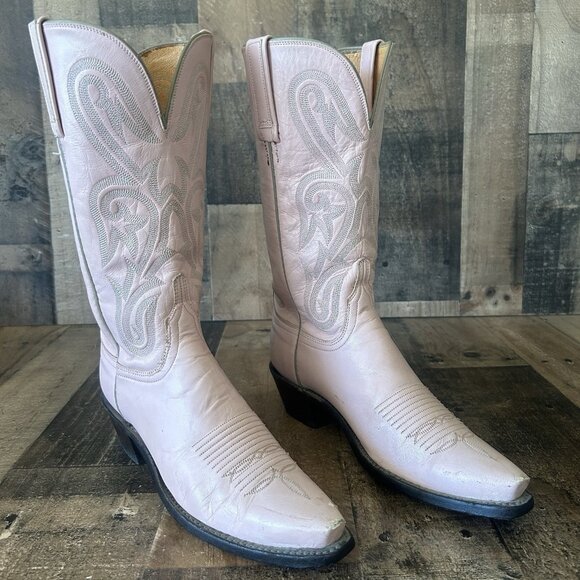 Lucchese N4531 Pink 1883 Western Cowboy Boots Womens 8 B - Picture 2 of 12